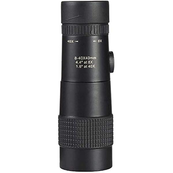 MMRTDJDR Monokularowy monokular do uprawiania turystyki pieszej - -40X40 Zoom monokularowy profesjonalny teleskop przenośny na kemping polowanie Lll lornetka HD dla dorosłych potrzebne