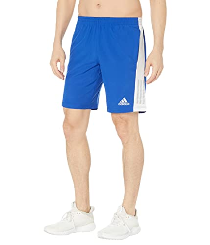 Image of Adidas Men's Own The Run Shorts, Team Royal Blue/White/Reflective Silver, XL x 7L