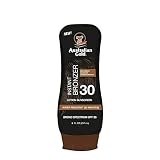 Australian Gold Sunscreen Lotion with Instant Bronzer, Broad Spectrum, Water Resistant, Non-Greasy,