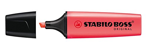 STABILO EASYcolors 6 Textmarker BOSS ORIGINAL wiederaufladbar pte abgeschrägt 2 – 5 mm rot