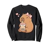 Este bonito diseño de té de burbujas capibara para niñas combina amabilidad y diversión Ideal para niños, niñas y mujeres que aman el estilo kawaii, las bebidas boba y las encantadoras ilustraciones de animales.
