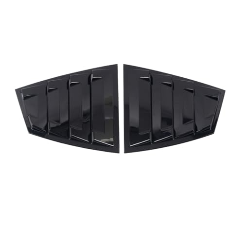 Compatible For Subaru WRX STI 2014-2021 Car Rear Window Side Louvers Vent Trim Accessories Exerior ABS Styling Moldings(Shiny Black)
