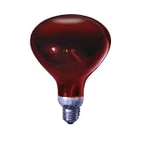 GSC Lámpara Infrarrojos 160mm E27 MAX. 250W, Rojo, 1 Unidad (Paquete de 1)