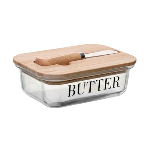 WOLFF - Manteigueira com Espátula e Tampa de Bambu Basic 15cm x 1...