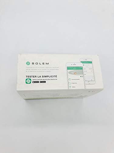 Programmatore di irrigazione a batteria 9 V BL IP4, con connessione Bluetooth fino a 10 metri, impermeabile per 4 stagioni, bianco, 14 x 9 x 5,5 cm (riferimento: Solem BL-IP4)