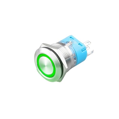 Interrupteur bouton métallique 19mm pour modification auto et DIY