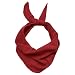 Produktbild irisaa Damen Dreieckstuch, leichtes Halstuch Schal zum täglichen Tragen, 120 x 40 cm, Deckenschal Herbst Winter für Frauen und Mädchen, Schal Farben 2020:Rot