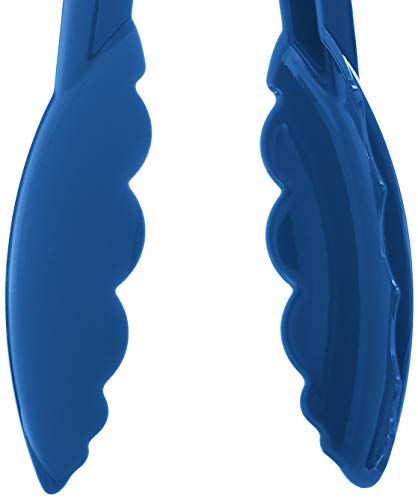 Mercer Culinary Hell's Tools Hi-Heat Utility Tongs, 9.5 Inch, Blue #TOP2