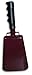 LARGE 11 Inch COWBELL With Handle Maroon