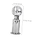 LIGIGWASH 360degree Rotating Spray Ball Stainless Steel Cleaning Tool Cip Wash Ball for Rv Fresh Water Tank