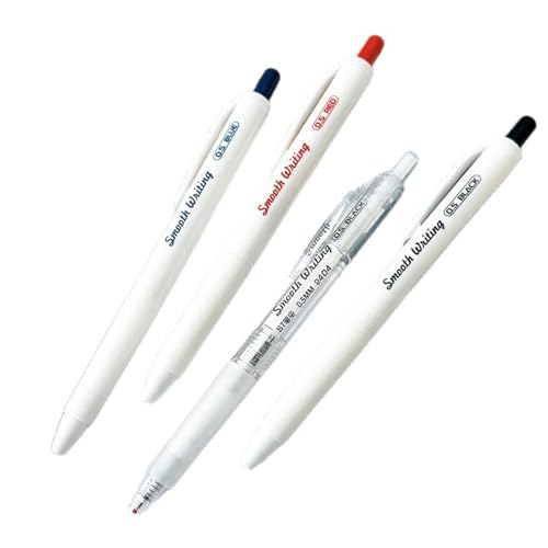 3 PCs-Minimalist Style, Press Gel Pen, Correct Errors, Sign Small White Pen-Ink Blue-0.5mm.