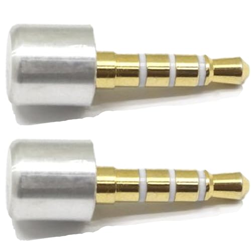 GriffonOak 3.5mm Mic Blocker – Audio Privacy & Clean Screen Recording Plug for, Instantly Mutes Mic & Eliminates Background Noise During Recording, for Zoom, Teams, Tutorials & Calls (Silver, 2 Pack)