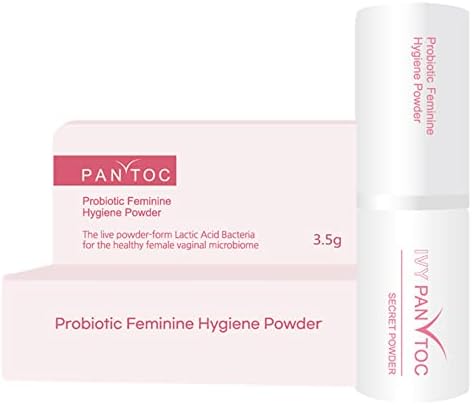 PANTOC Probiotic Feminine Hygiene Powder Spray – Vaginal Probiotic Powder Spray Supports, Balances & Maintains Feminine Flora pH Levels – 3.5g (Shelf Stable)
