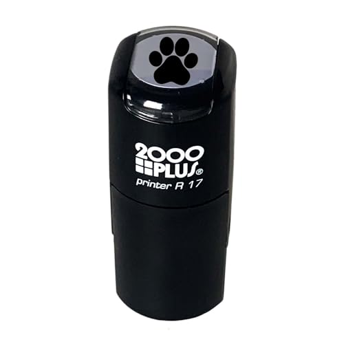 Paw Print Stamp / 2000 Plus Self Inking Animal Paw Print Stamper/Black Ink Imprint School Planner Worksheet Card Stamp
