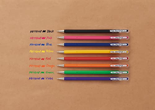 Bolígrafo Pentel Hybrid Mattehop Verde 1.0mm Pack 12 miniatura 5