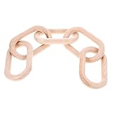 Décoration de nœuds en bois - aspect rustique : la surface du décor de maillons de chaîne en bois a une texture naturelle et vous pouvez obtenir une décoration en bois unique.