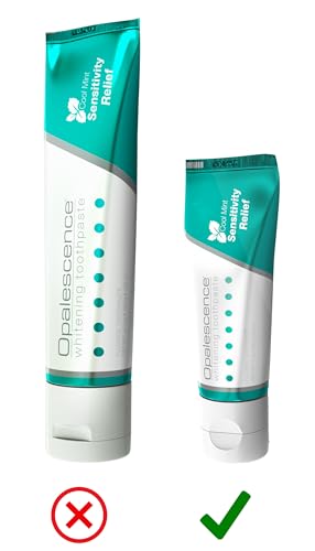 Image of Opalescence Sensitive Whitening Toothpaste, Travel Size 1 Ounce (6 Pack) Fluoride Teeth Whitening Toothpaste for Sensitive Teeth. Mint Flavor, 3472-6
