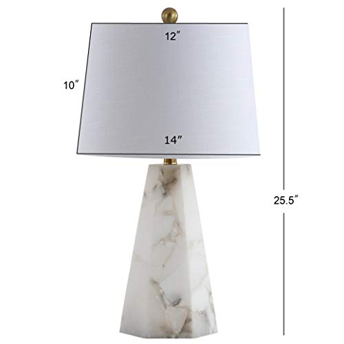 Jonathan Y JYL6205A Xio 25.5 Inch Alabaster Led Table Lamp Contemporary Transitional Bedside Desk Nightstand Lamp thumb #5