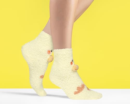 Image of Benefeet Sox Womens Fuzzy Socks Girls Cute Slipper Sock Funny Fluffy Winter Warm Soft Cozy Plush Indoor Sleep Sock
