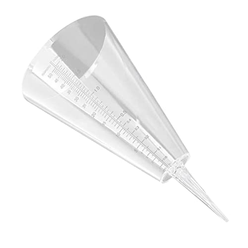 SUPVOX Pluviomètre De Cône pour Jardin Extérieur avec Échelle Graduée, Plastique Transparent, Tasse à Mesurer Pluie, Outil De Mesure des Précipitations Quotidien, Usage Agricole Et Domestique
