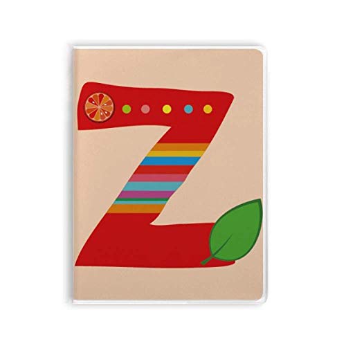 Carnet de notes alphabet Z style fruité pour vos recettes et pensées quotidiennes