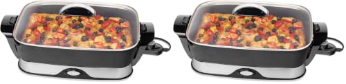 Image of Presto 06857 16-inch Electric Foldaway Skillet, Black (Pack of 2)