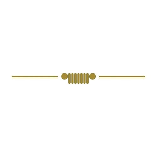 Auto Accessory Reflective Grill Graphics Vinyl Decal Car Front Windshield Windscreen Window Sticker(Gold)