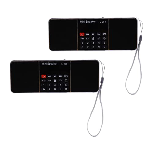 Radio FM numérique et lecteur MP3 USB TF avec écran LED et minuterie lot de 2