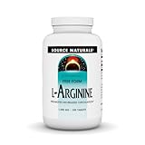 Source Naturals L-Arginine 1000mg Free-Form, Promotes Increased Circulation, 200 Tablets