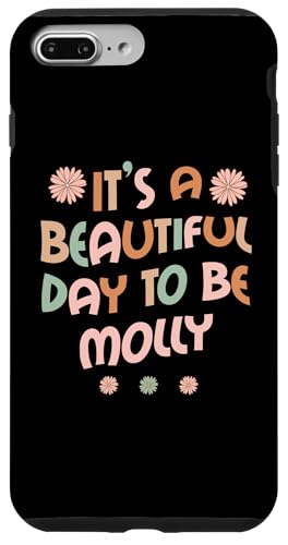 Molly Nombre personalizado It's A Beautiful Day Molly Carcasa para iPhone 7 Plus/8 Plus