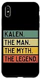 Carcasa para iPhone XS Max Kalen The Man The Myth The Legend - Cita personalizada divertida