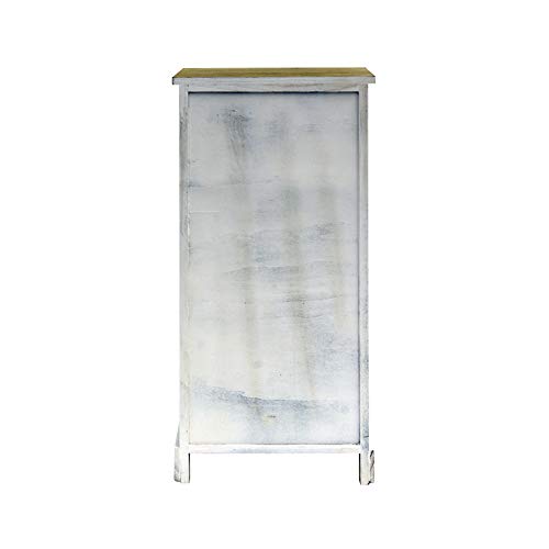 Rebecca Mobili Cassettiera 5 cassetti, comodino