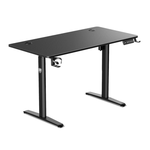 Spirit Of Gamer - HEADQUARTER 700, Bureau Gaming Assis Debout Electrique, Plateau en Bois 120 x 60 cm, Table Réglable en Hauteur 73 à 118 cm, Panneau...