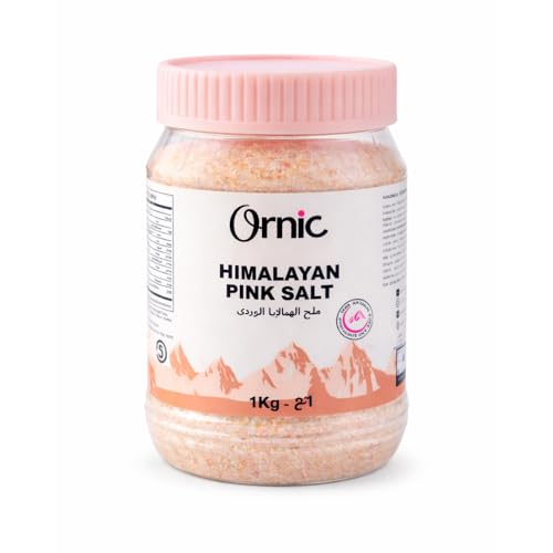 ORNIC Pink Natural Himalayan Salt 1kg Jar
