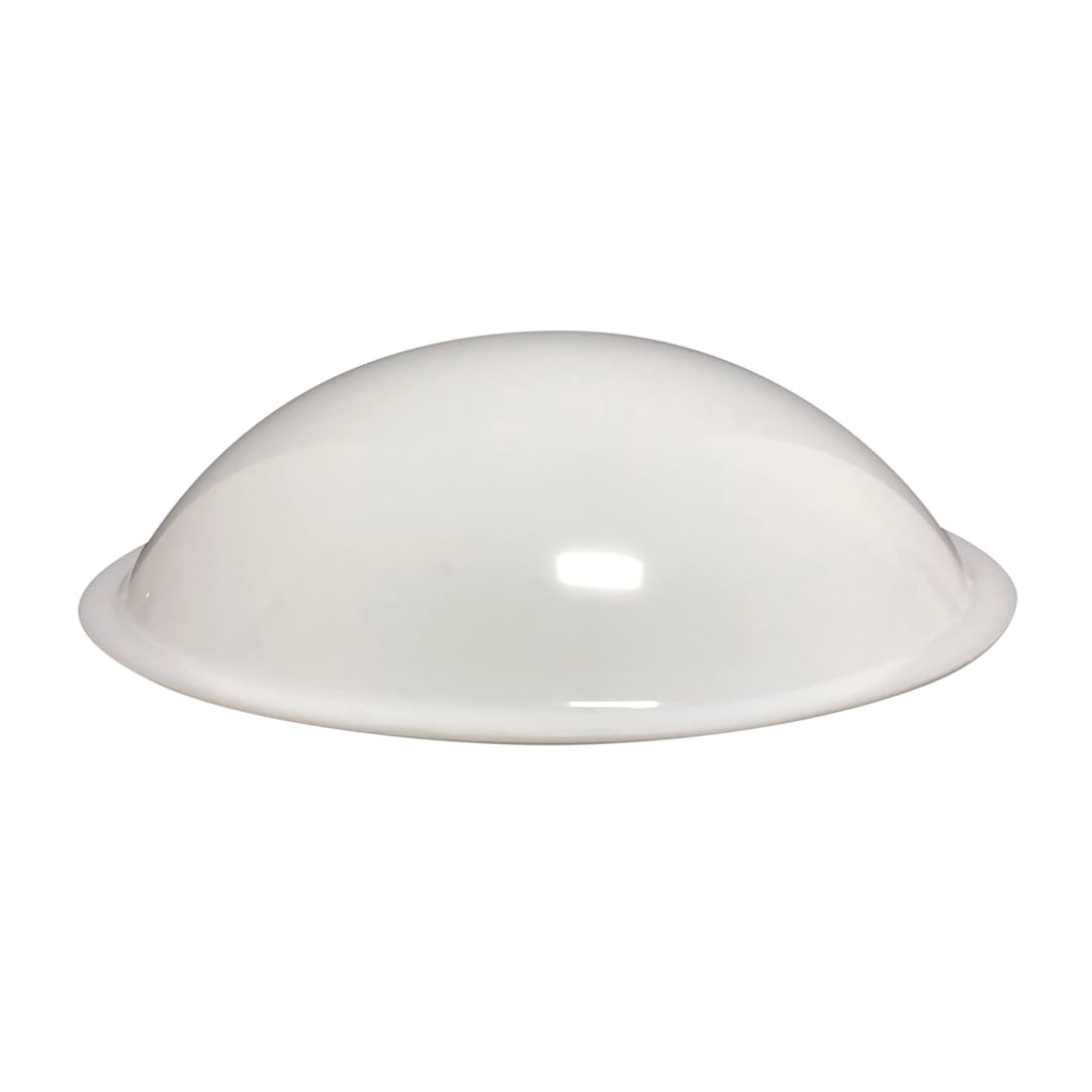 Lucernario - Metacrilato - Ideale per Progetti di Decorazione - Bianco Opale - Misura: Ø50cm - Flangia Standard: 1,5 cm