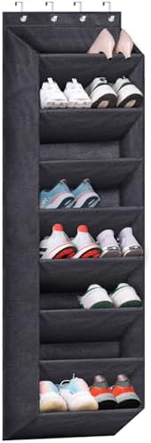 SLEEPING LAMB Over The Door Shoe Organizer for Closet with Large ...