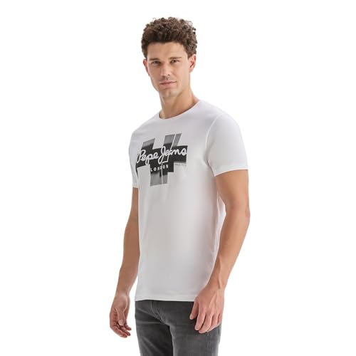 Image of Pepe Jeans Men T-Shirt|Cotton|Slim Fit