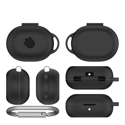 For SteelSeries Arctis Game Buds �C���z���P�[�X �V���J�Q���P�[�X �S�ʕی� �����h�~�h�o�C���z���P�[�X �ϏՌ� �����h�~ �h�� �h�o �w��h�~ �L�Y�h�~ �[�d�֗� �ی�P�[�X �P�Z�b�g (�u���b�N)