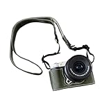 VBESTLIFE Kamera-Halbhülle aus PU-Leder, Kratzfest, mit Schultergurt, Kompatibel mit der X M5-Kamera, Tragbare Schützende Tragetasche mit Magnetischer Unterseite (Green)