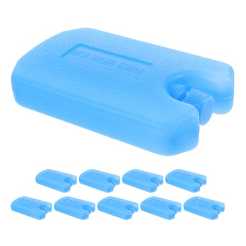 10pcs Reusable Cooler Ice Packs PE Freezer Blocks for Lunch Boxes