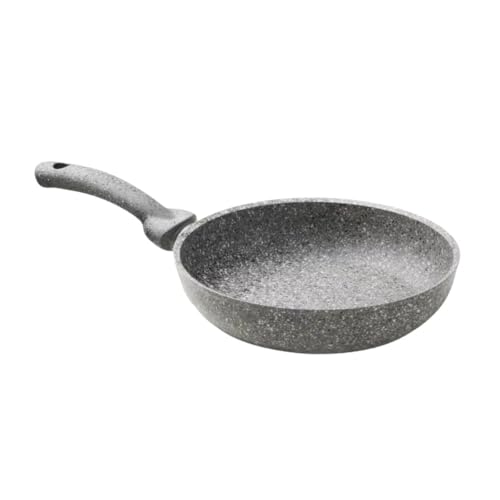 ACCADEMIA MUGNANO Non-Stick Stoneware Frying Pan Stone Heart 28 Cm Silver