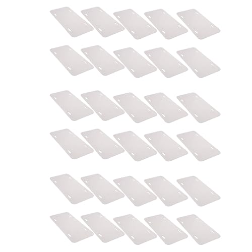 Placas de sublimación de aluminio de 6x3 pulgadas para personalización bricolaje, pack de 30