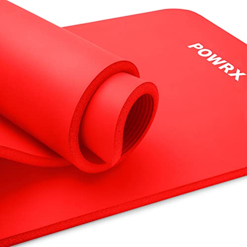 Tapis d'exercice en mousse douce POWRX pour éviter les glissades en gymnastique