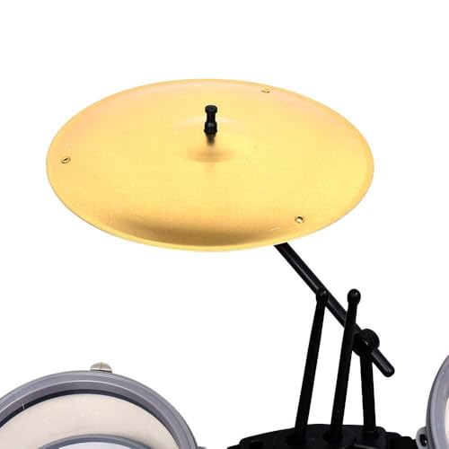 Bontempi 51 4504 Schlagzeug: Baßtrommel Ø 385 mm mit Pedal. 2 kleine Trommeln Ø 170 Becken Ø 210 mm. 2 Schlagstöcken. Echte Sounds. Inkl. Hocker. Maße: 500x500x680 mm, 50x50x67cm