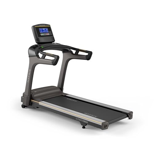 Image of Matrix Fitness T75 Treadmill with XR | 8.5 inch LCD | Club-Quality Treadmill for Running, 5K & Marathon | Heavy-Duty Frame, Extra-Thick 22 inchx60 inch Deck, Industrial Cushioning