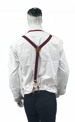 Image of Men's Suspenders Bowtie Set Elastic Y Shape Style Women's Suspenders Bowtie For Wedding&Formal Events