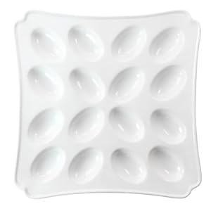 Martha Stewart Ceramic Deviled Egg Serving Platter (128822.01) Martha Stewart Ceramic Deviled Egg Serving Platter 12882201