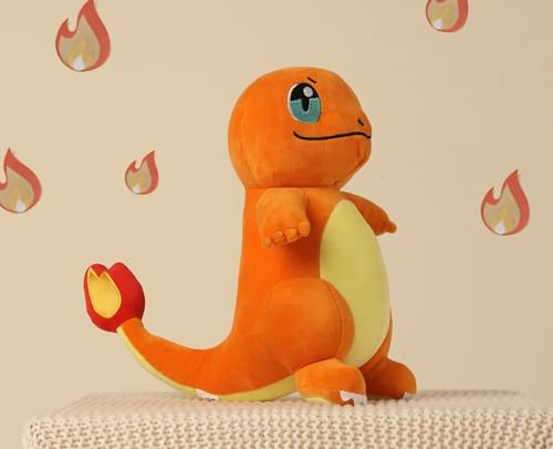 Image of Mirada Pokemon Charmander Soft Plush Toy - 25cm | Official Licensed Cute Stuffed Animal | Super Soft & Comfortable Plush Character for Kids, Boys & Girls | Ideal Gift for Birthday & Festivals
