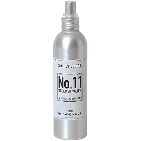 Steamer Water - Blue Lily and Bergamot | It Cleans, De-creases and Refreshes in One Go | Pour a Drop into Your Steamer or Spray Directly | Plant Derived Vegan, Cruelty & Palm Oil Free, Biodegradable Cover