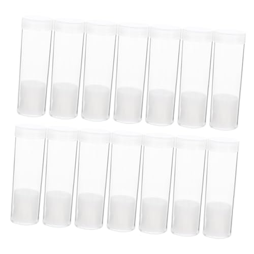Boîte de Rangement Pièces de Monnaie 31mm Tube Transparent Étanche avec Mousse Lot de 20